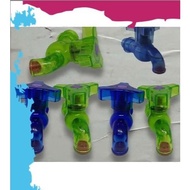 Lotus / Jeje / Eiffel Transparent Clear Water Faucet 1/2 3/4 Plastic Faucet