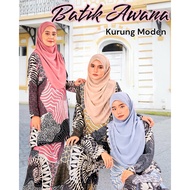 Awana Baju Raya 2024,Baju Kurung Moden Batik Sultanah,Batik Malaysia,Plus Size 4XL 5XL
