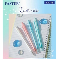 ปากกาเจลลูมินี่ FASTER CX718
