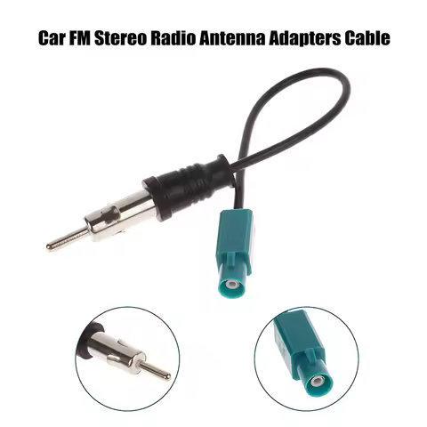 【HM】Universal Car FM Stereo Radio Antenna Adapters Cable Fakra Z Male To DIN Plug Converter Radio Au