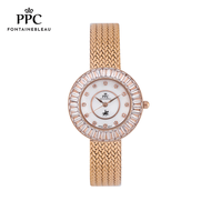 [สินค้าใหม่ กล่องมีโบว์] PPC-EA04 นาฬิกาข้อมือ นาฬิกาประดับคริสตัล นาฬิกาข้อมือผู้หญิง ประกัน 1 ปี แ