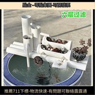魚缸過濾器養魚凈水三合壹太陽能流水古法養魚自動增氧系統免插電