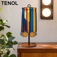 TENOL Medal Hanger Award Holder 360 Rotating Desktop Metal Storage Rack Display