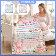 New Mom Blanket 60"x50" Mom to Be Blanket Pregnancy Present for Expecting Mommy New Mommy Essential 