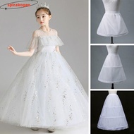 Spirakogeo Multi-Hoop White Crinoline Skirt - Kids Fashion Accessory