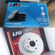 LPB Brake Pad FRonT@Lpb brake DISC rotor NA07280 Honda City 4th Gen SEL/GE4 1.5 02'-08',Civic 5th Ge