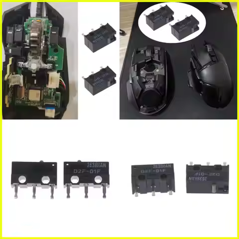 2PCS Authentic D2F-01F 0.7N Mouse Microswitch with 0.7N Force for G502 GPW Mosue