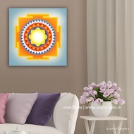 Best-t Goddess Sarvamangala (All Auspicious)  Yantra Giclee Canvas Art Print