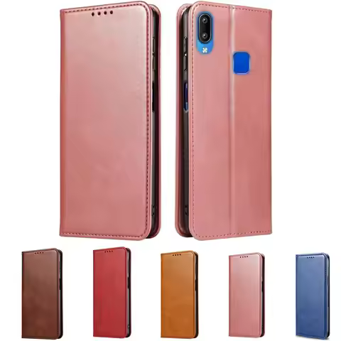 Leather Flip Wallet Case For VIVO Y91 Y91i Y93 Lite Y95 U1 1811 1814 1816 1817 1807 Y81 Y81A Y81S Y8