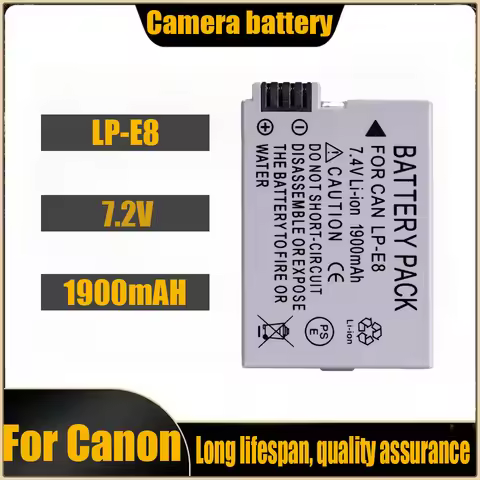 LP-E8 battery for Canon camera EOS 550D 600D 650D 700D X4 X5 X6i X7i