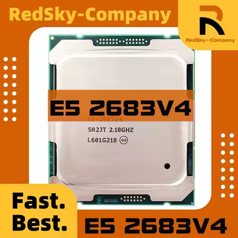 1pcs/lot Test perfect E5-2683V4 E5 2683 V4 E5 2683V4 2.1 GHz Used sixteen cores 40M 120W 14nm LGA 20