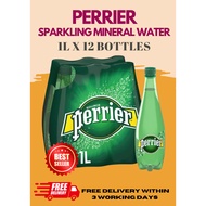 Perrier Original Sparkling Mineral Water 1L x 12 Bottles (PET Bottle)