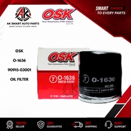 OSK O-1636 90915-03001 Toyota Corolla Oil Filter