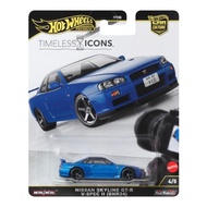 Hotwheels Premium Timeless Icon Nissan Skyline R34 Japan Sticker Koenigsegg Agera R Porsche Carerra 