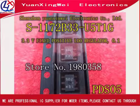 Free Shipping 20PCS S-1172B33-U5T1G S-1172B33 Encapsulation:SOT89-5