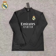 23-24 Season Barcelona Real Madrid Liverpool Football Club Jersey Men's Long Sleeve Soccer Training Clothes Autumn And Winter Quick Dry Warm Sportswear