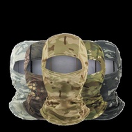 2 Pieces Balaclava Face Mask Sun Camouflage Hat Summer Motorcycle UV Protection Military Cap Hunting Neck Gaiter Free Shipping