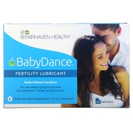 [PRE-ORDER] FAIRHAVEN HEALTH BABYDANCE FERTILITY LUBRICANT 6 SINGLE-USE TUBES & APPLICATORS 0.1 OZ (