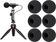 SOULWIT 6Pcs Microphones Pop Filter for Shure MV88+ Stereo USB, Protective Mic Cover Windscreen Foam
