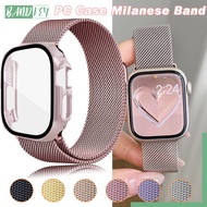 PC Case Metal Band Strap for Smartwatch IWatch Apple Watch SE Ultra 3 2 Series 11 10 9 8 7 6 49mm 46