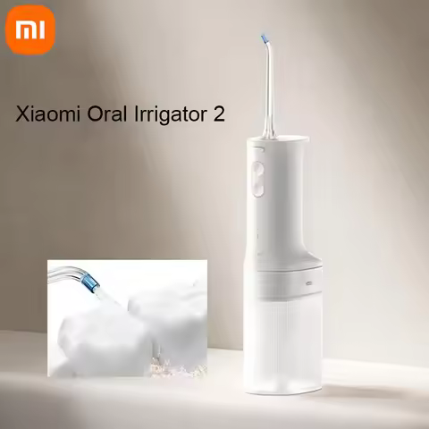 Xiaomi Oral Irrigator 2 Portable Electric Water Flosser 200ml Type-C Charge 3 Modes for Teeth/Gum Cl