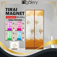 FYgalery Anti-Mosquito Magnetic Curtain Umbrella Nails Door Curtain/s MOTIF Size 100 x 210cm Y3969