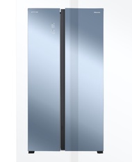 Hisense 726L Side by Side Inverter Fridge - Silver Steel (RS808N4ABU)