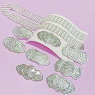 Silver Plated Jewelry Thai Traditional Waist Belt 39 Inches