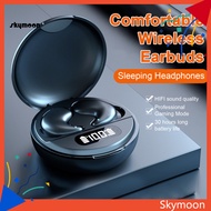 Skym* Lightweight and Compact Wireless Earbuds Comfortable Wireless Earbuds Wireless Earphones for Iphone and Android Comfortable and Secure Fit Bluetooth Mini for Sleeping