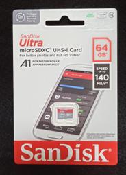 全新 SANDISK 64GB MICRO SD A1 U1 CLASS 10 TF CARD 記憶卡