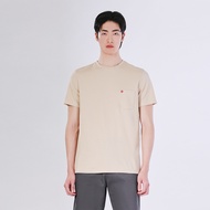 John Henry เสื้อยืดผู้ชาย ทรงเข้ารูป รุ่น JH F324MTSSM60 - สีเบจ