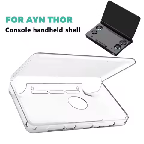 Case For AYN THOR New Dual-Screen Flip Game Console Handheld Shell Transparent Protective Case For A