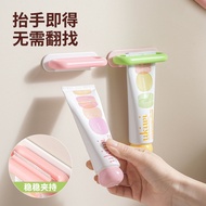 3-in-1 Bathroom Storage Rack - Toothbrush Holder with Toothpaste Squeeze & Face Wash Rack - Space Sa