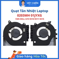 FAN Dell Laptop FAN G15 5510 5511 5515 0203MH 01JYXG CPU GPU GTX1650