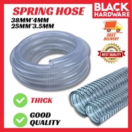 Black Hardware Clear Pvc Spring Hose Suction Hose Water Pump Hose Water Hose Pipe Tube Garden Coil W