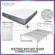 LaMoison COMBO SET Queen Size Bed Frame With Queen Foam Mattress Katil Queen Tilam Queen 8 INCH