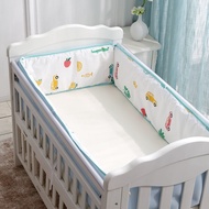 30X250cm เตียง3D สำหรับเด็กทารกแผ่นกันกระแทกขอบเตียงแบบประกบกันยาวตาข่ายระบายอากาศได้ดีสำหรับฤดูร้อน