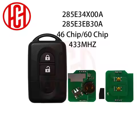 285E3-4X00A/EB30A/AX605/BC00A ID46/4D60 Chip 433MHz Car Remote Key For Nissan Xtrail Qashqai Note Pa