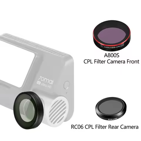 for 70mai Dash Cam A800s CPL Polarizing or RC06 Rear camera CPL Filter for 70mai Accessory Set Stati