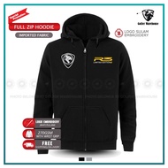 Zip Hoodie Sulam Proton R3 Race Rally Research Limited Edition Motorsport Baju Lelaki Popular Cotton