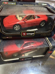 Bburago Ferrari 348tb and Ferrari F40 1:18 scale diecast models