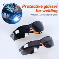 CAMELLI Safety Goggles, Grey Black Dustproof Welding Welder Goggles, Scratch Goggles Windproof Eyewe