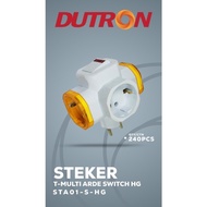 Dutron Steker T On Off Arde Colokan Cabang 3 Cagak Dv-sta-01s-hg