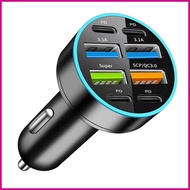 Car Charger Adapter 66W Fast Charging Car Charger Adapter Car Phone Charger Digital Display Car Char