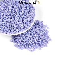 1pound Glass Seed Beads Ceylon Round Lilac 6/0 4mm Hole: 1.5mm 4500pcs/pound