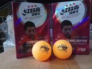 BOLA PING PONG TENIS MEJA DHS 3 BINTANG WARNA oren orange 40 MM / bola tenis meja BOLA PINGPONG TERL