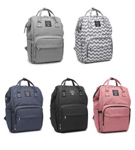 Fashion Lequeen Mummy Multifunctional Baby Nappy Diaper Bags Mommy Maternity Backpacks With Strolle