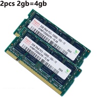 4GB 2PCS 2GB DDR2 667 667MHz PC2-5300 200Pin Laptop Notebook SODIMM Memory RAM