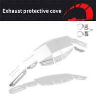 FIT For CRF 300L CRF300 Rally CRF 250L CRF 250 Rally Accessories Exhaust Pipe Carbon Fiber Protector