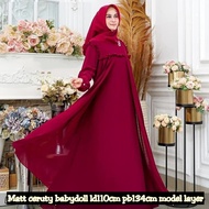 JESSY ACC AYESHA MAXI IK CERUTY BABYDOLL FULL PURING RESLETING BELAKANG Gamis Wanita Kekinian 2023 G